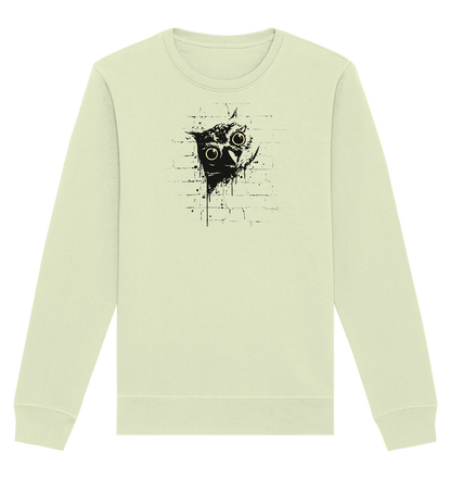 Lässige Street Art Eule - Organic Basic Unisex Sweatshirt