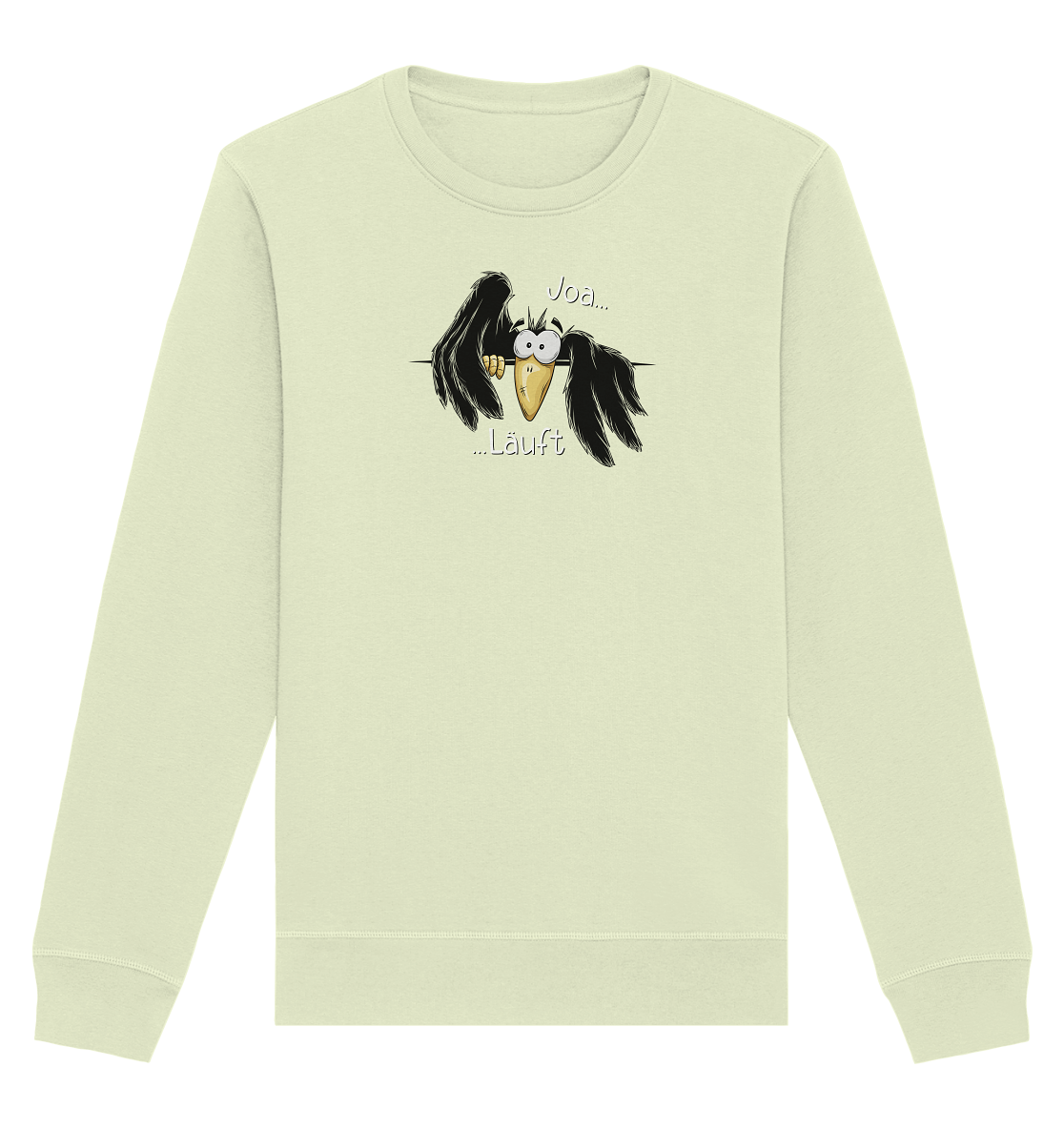 Joa Läuft Krähe gechillter Rabe - Organic Basic Unisex Sweatshirt