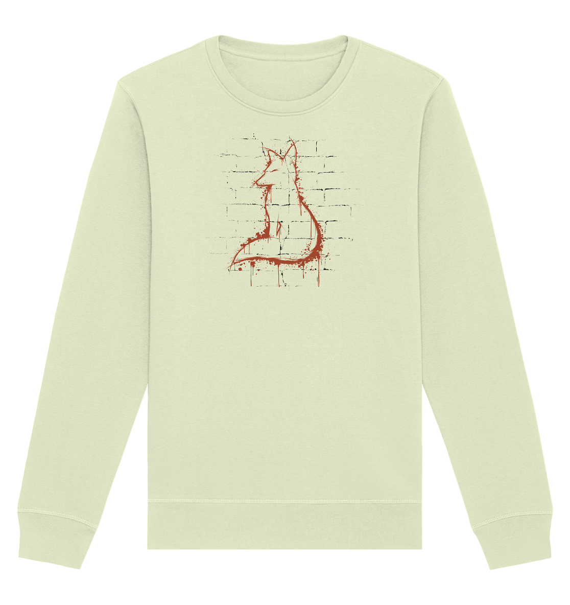 Street Art Fuchs Silhouette - Organic Basic Unisex Sweatshirt