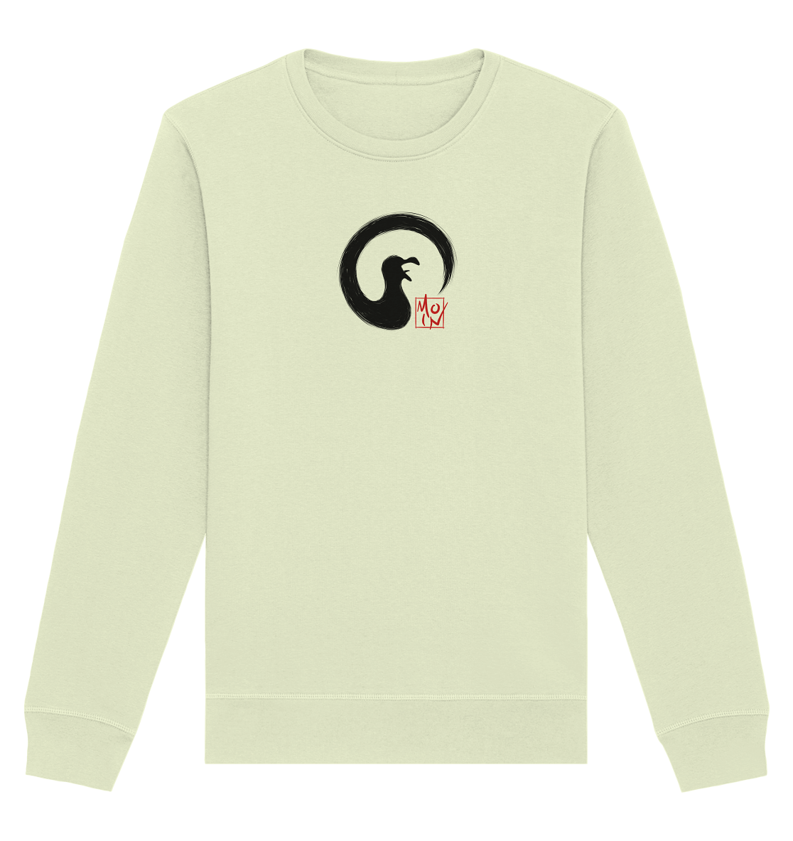 Moin kreischende japanische Enso Möwe - Organic Basic Unisex Sweatshirt