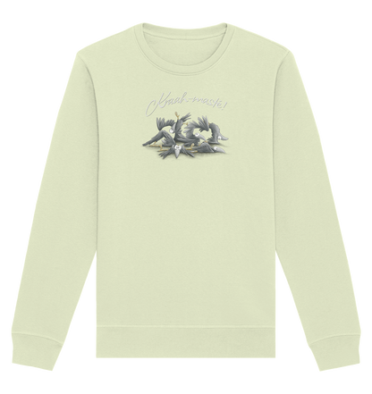 Kraah-masté! Yoga Raben Krähen - Organic Basic Unisex Sweatshirt