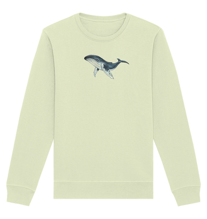 Tiefsee Ozean-Riese Buckelwal - Organic Basic Unisex Sweatshirt