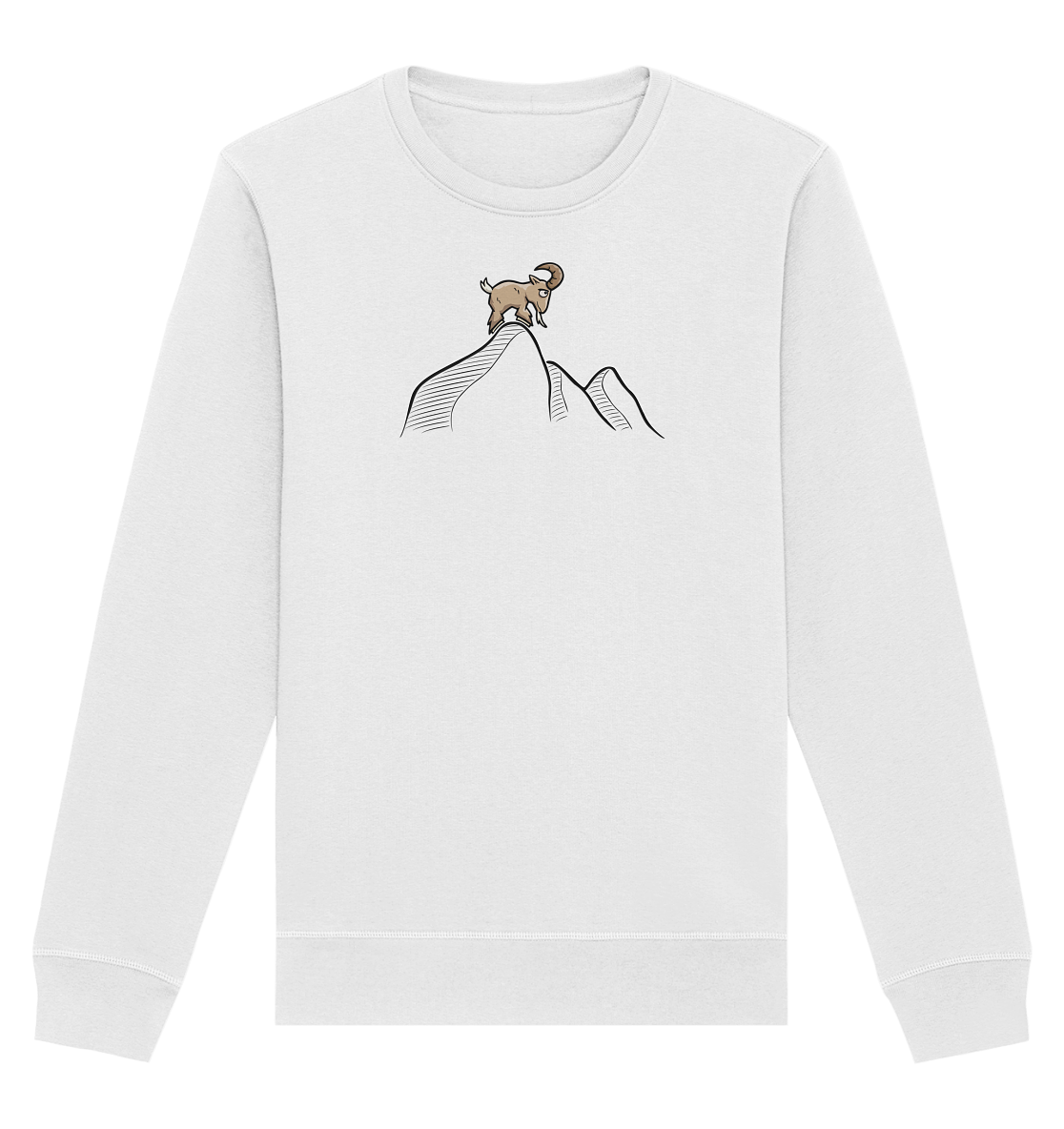 Ziegenbock in den Bergen - Organic Basic Unisex Sweatshirt