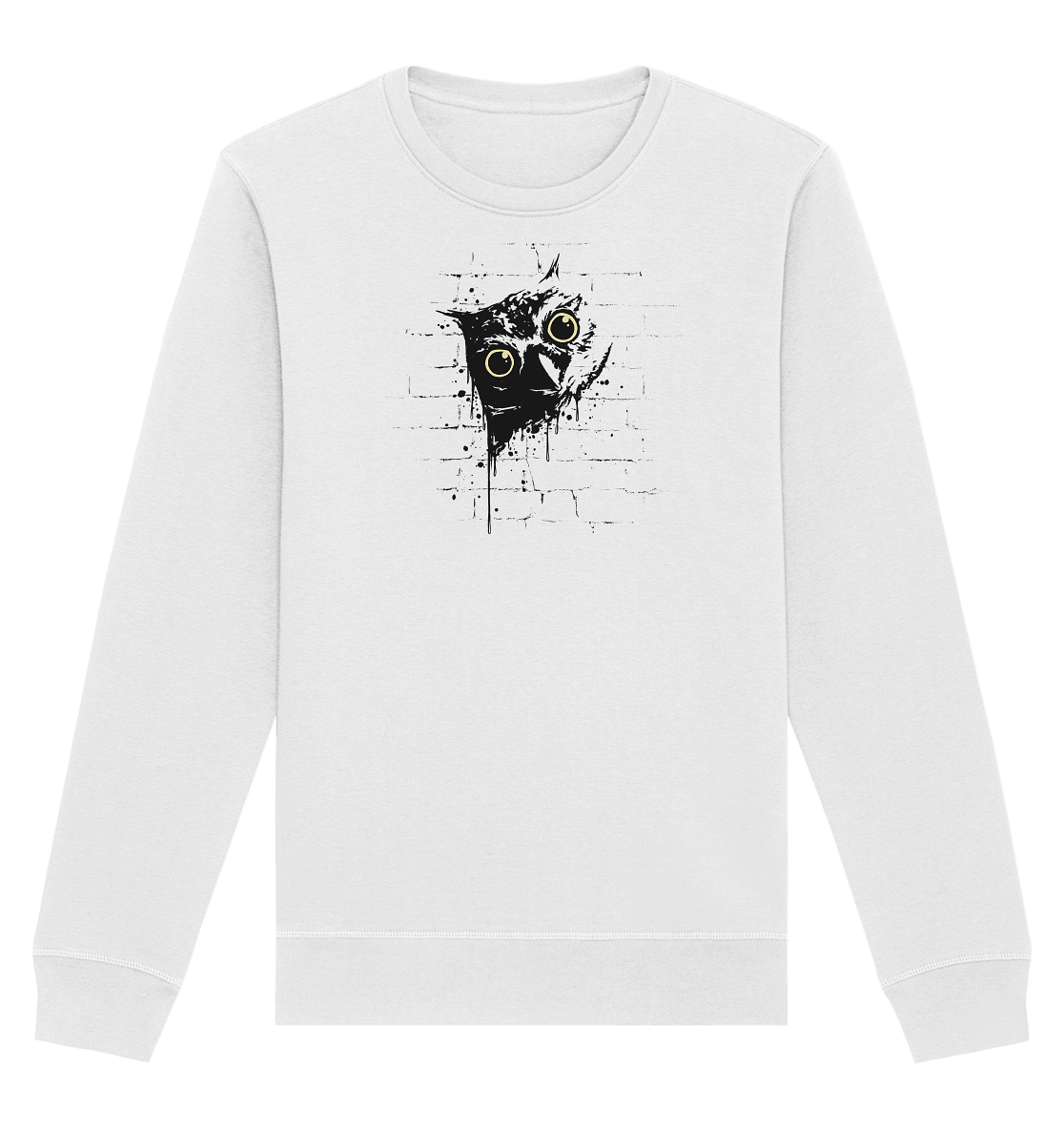 Lässige Street Art Eule - Organic Basic Unisex Sweatshirt