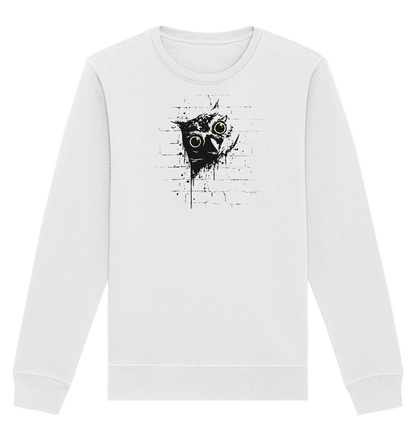 Lässige Street Art Eule - Organic Basic Unisex Sweatshirt