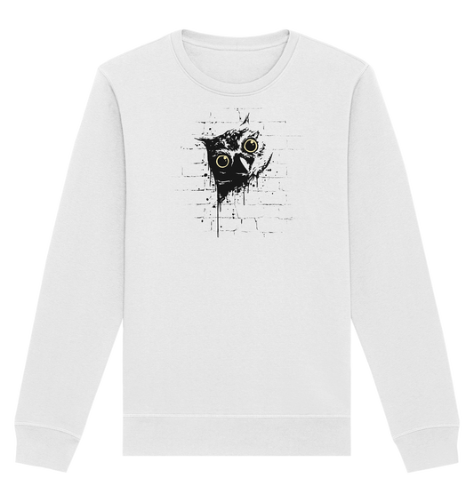 Lässige Street Art Eule - Organic Basic Unisex Sweatshirt