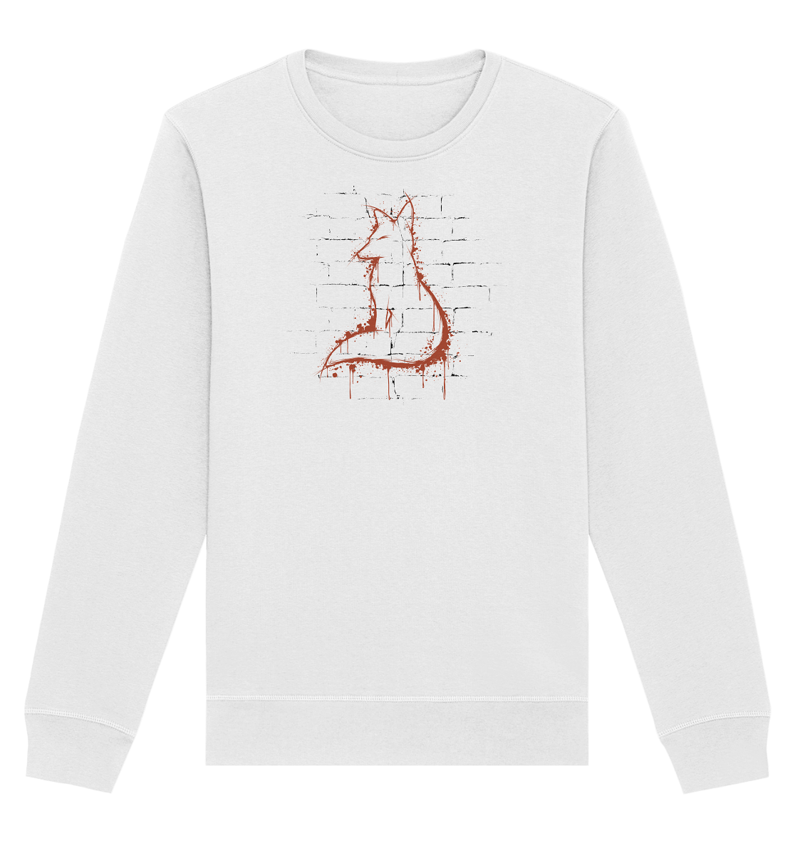 Street Art Fuchs Silhouette - Organic Basic Unisex Sweatshirt