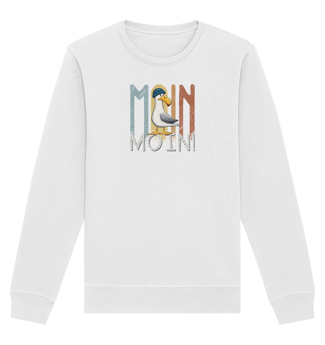 Moin Moin norddeutsche Möwe - Organic Basic Unisex Sweatshirt