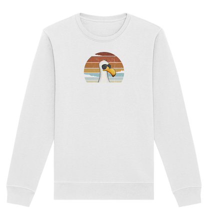 Cool lässige Retro Möwe - Organic Basic Unisex Sweatshirt