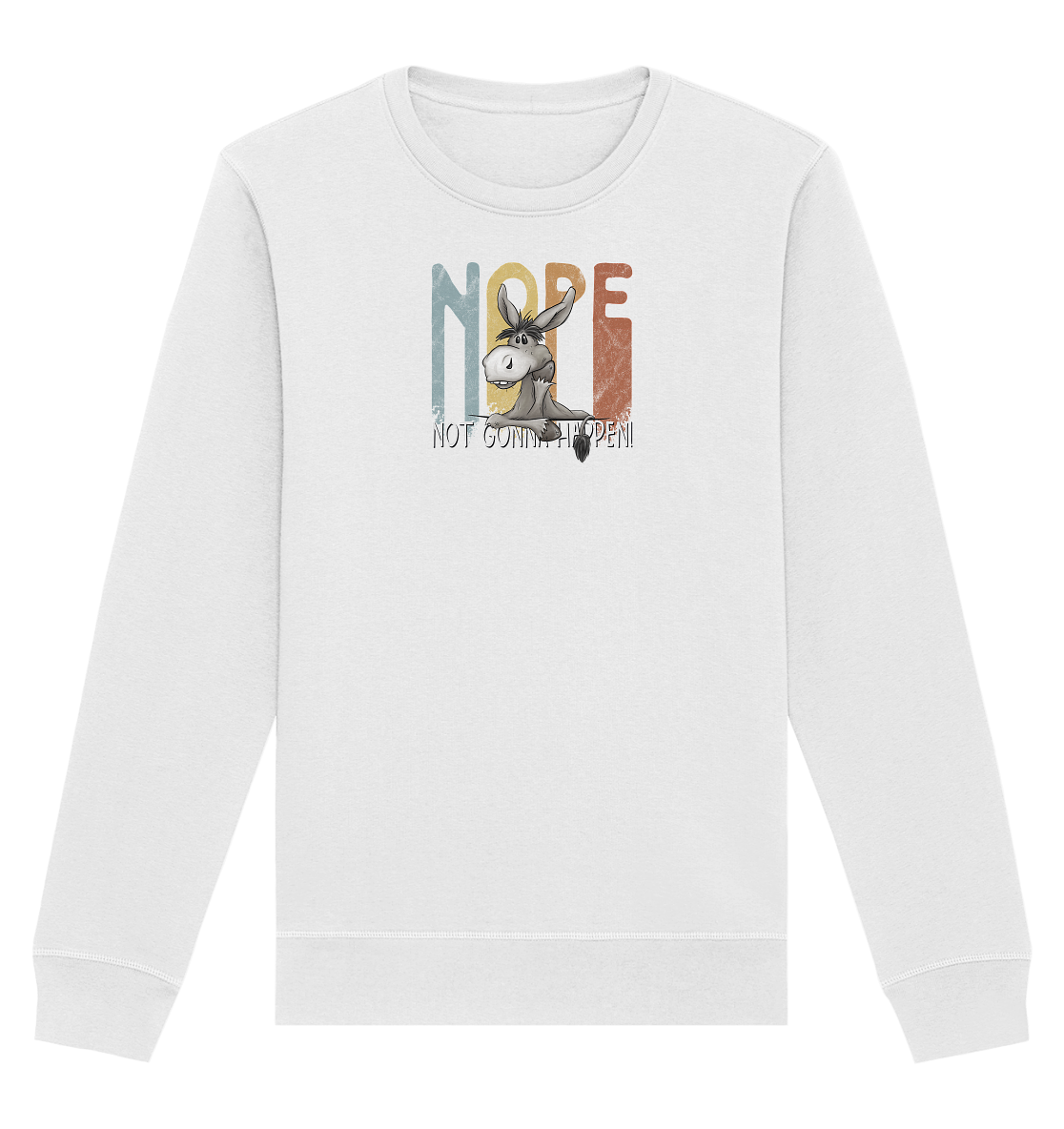 Nope | bockiger Esel - Organic Basic Unisex Sweatshirt