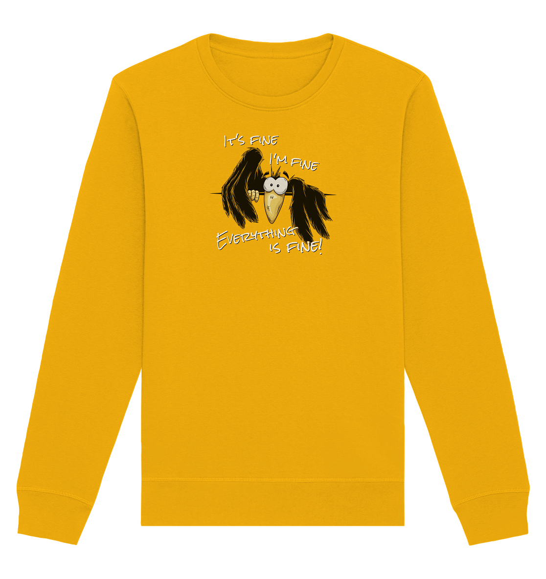 I’m Fine Rabe | Alles Gut Krähe - Organic Basic Unisex Sweatshirt