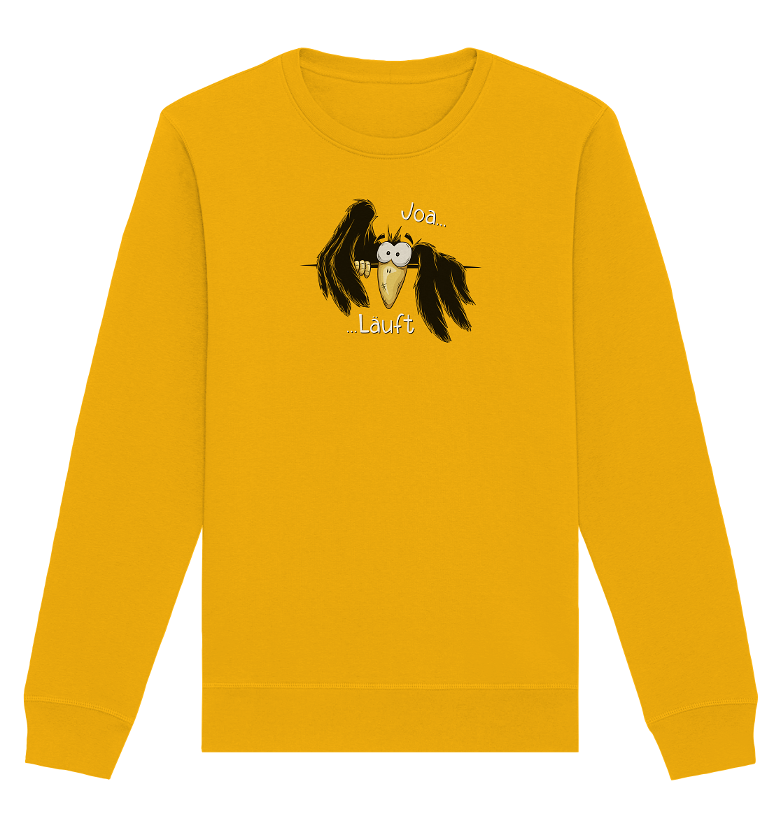 Joa Läuft Krähe gechillter Rabe - Organic Basic Unisex Sweatshirt