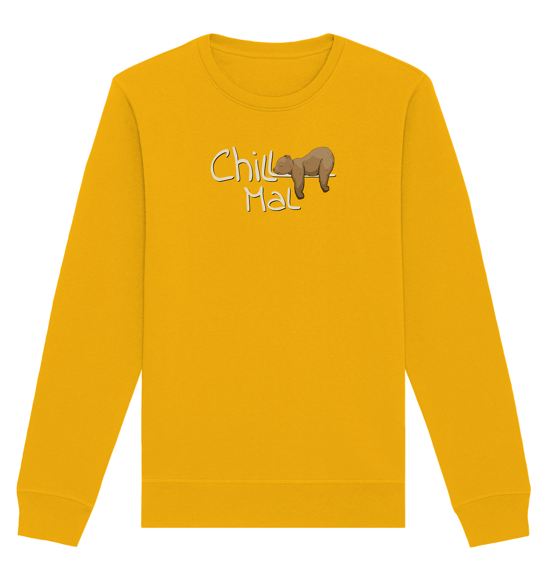 Chill Mal schläfriger Braunbär - Organic Basic Unisex Sweatshirt