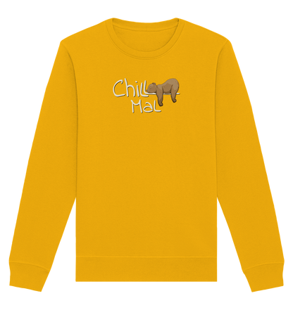 Chill Mal schläfriger Braunbär - Organic Basic Unisex Sweatshirt