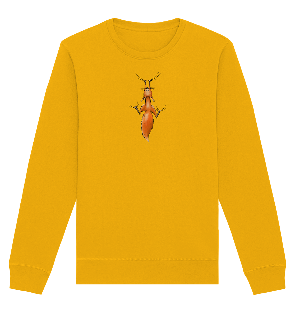 Rotes Eichhörnchen hängt ab - Organic Basic Unisex Sweatshirt