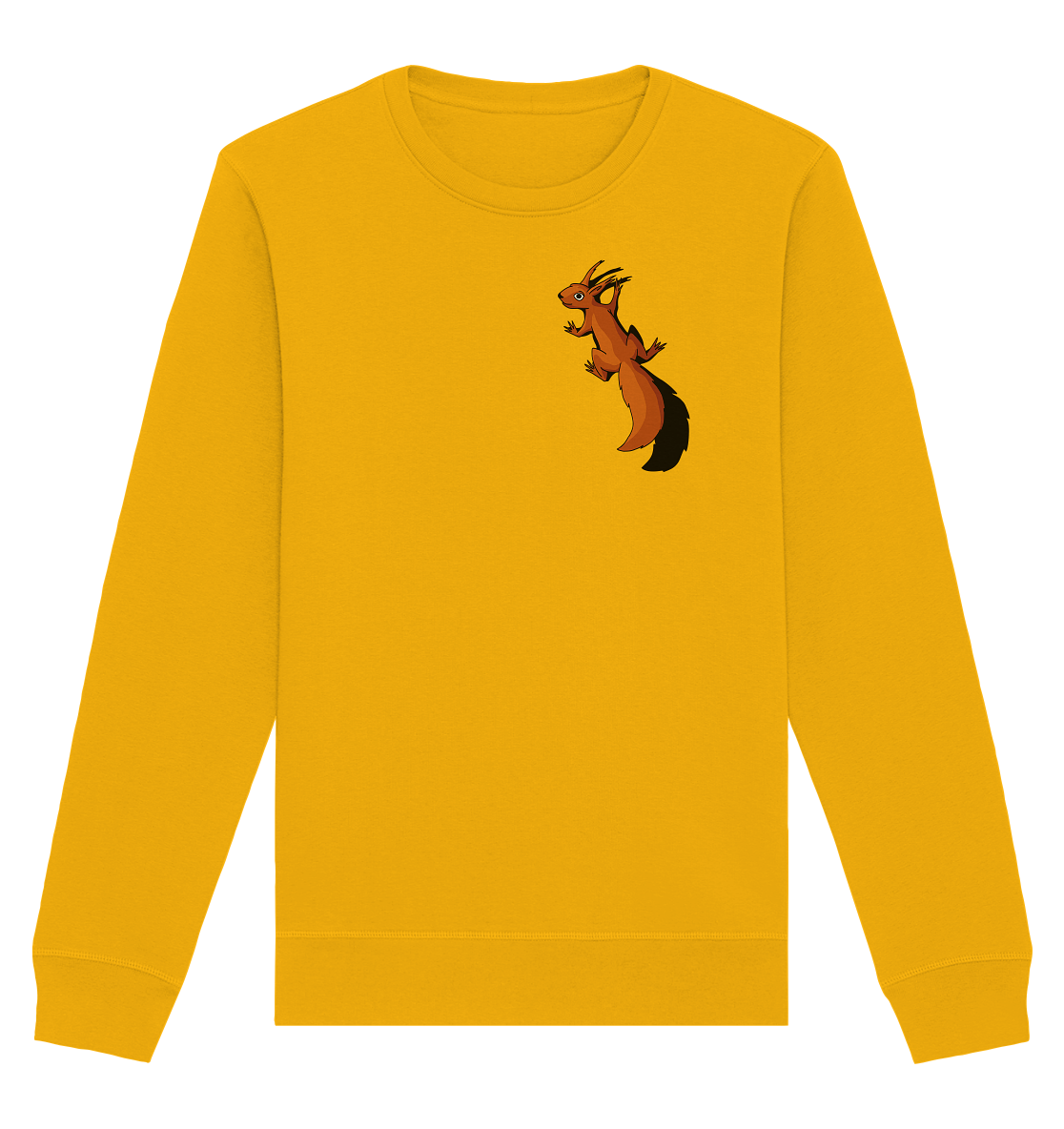 Süßes Eichhörnchen klettert - Organic Basic Unisex Sweatshirt