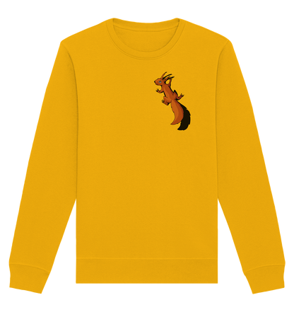 Süßes Eichhörnchen klettert - Organic Basic Unisex Sweatshirt