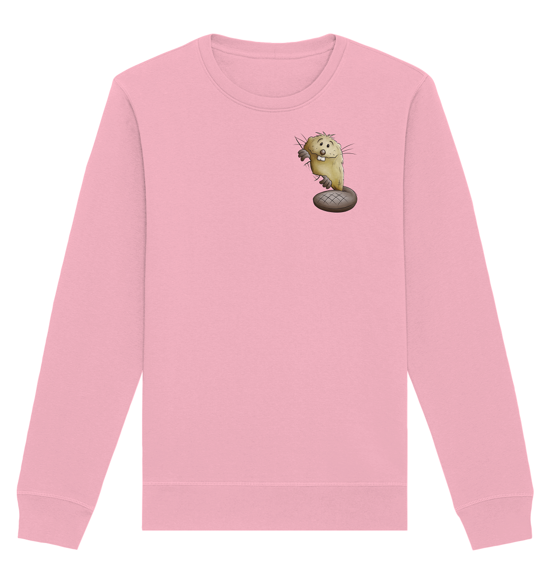 Lustiger frecher Biber - Organic Basic Unisex Sweatshirt