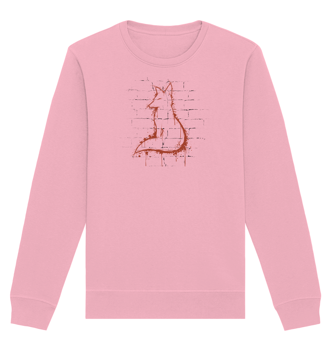 Street Art Fuchs Silhouette - Organic Basic Unisex Sweatshirt