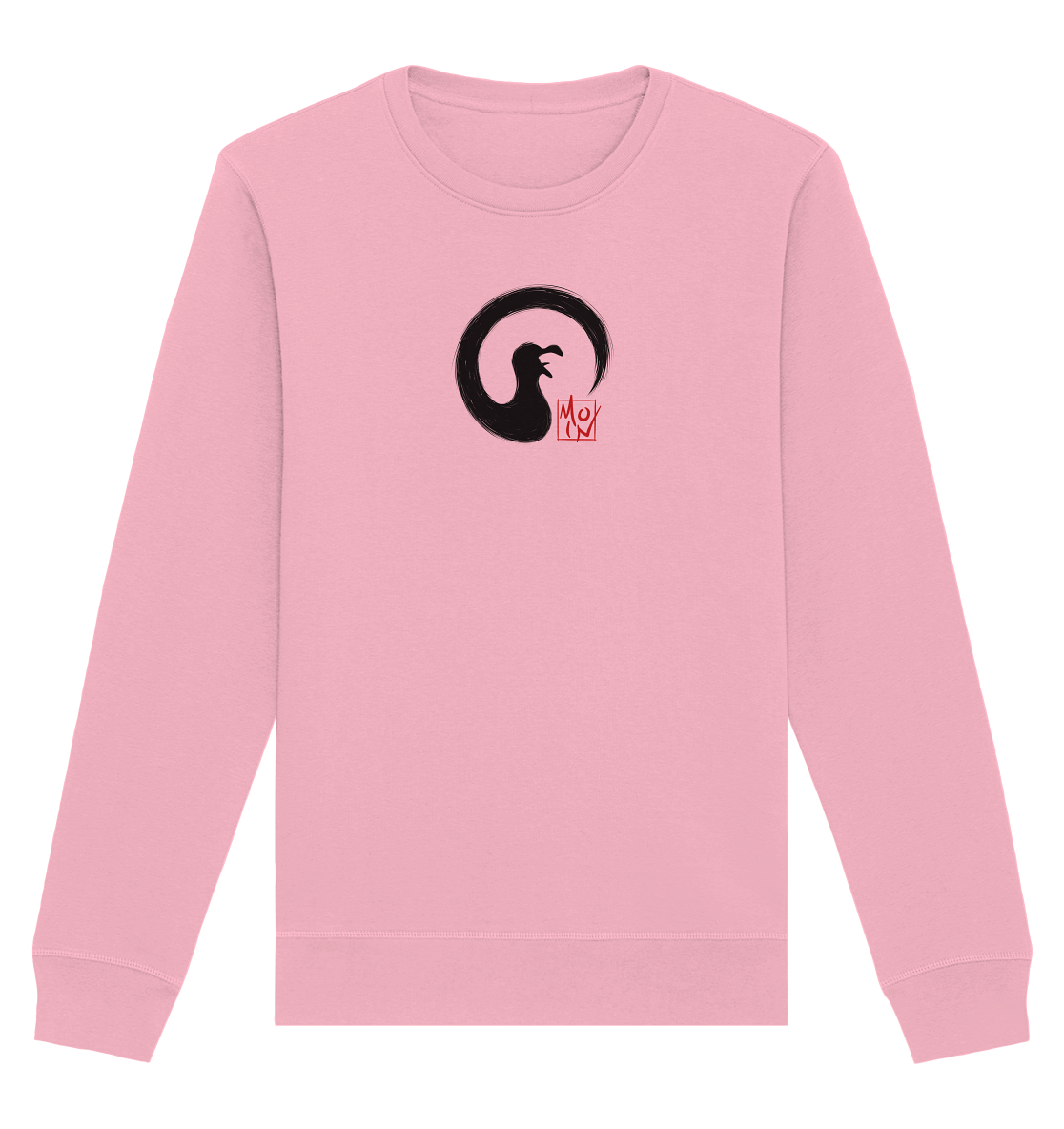 Moin kreischende japanische Enso Möwe - Organic Basic Unisex Sweatshirt