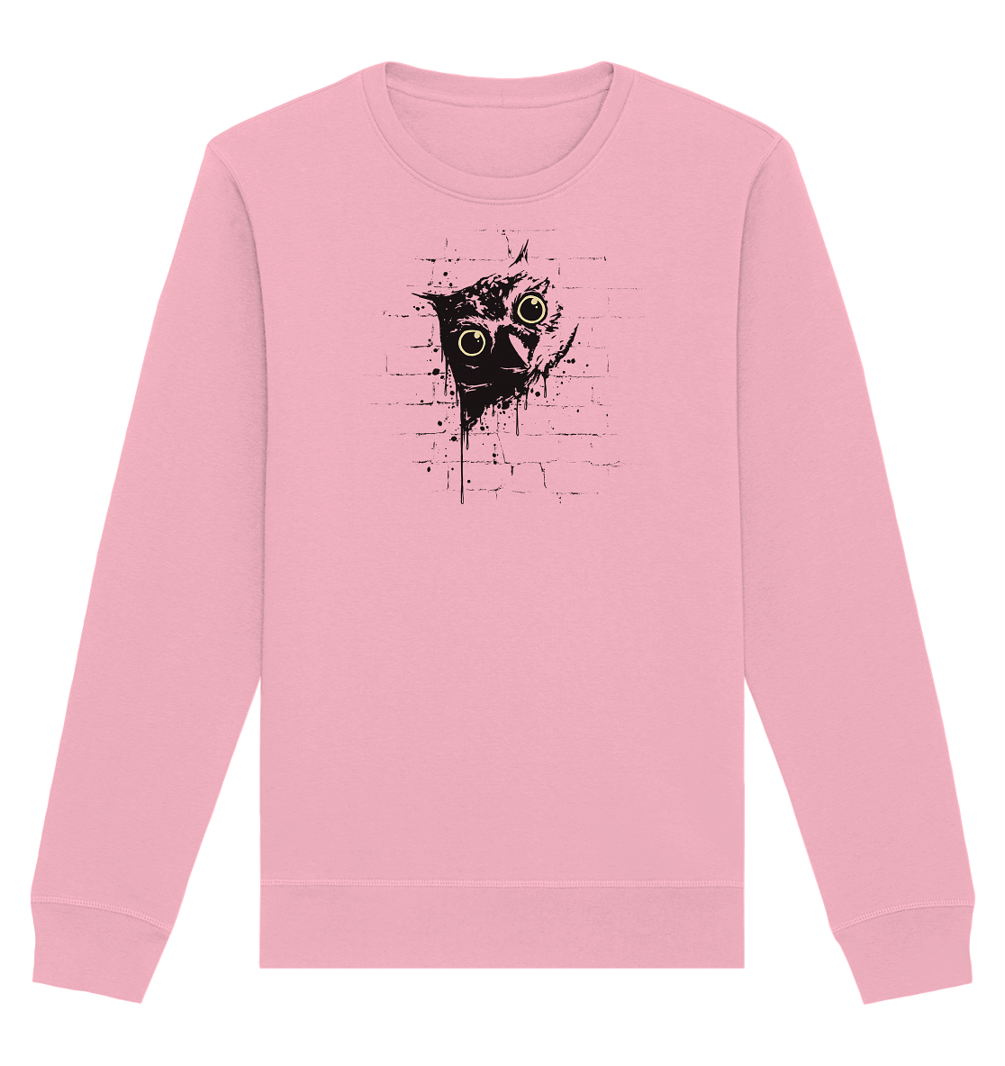 Lässige Street Art Eule - Organic Basic Unisex Sweatshirt