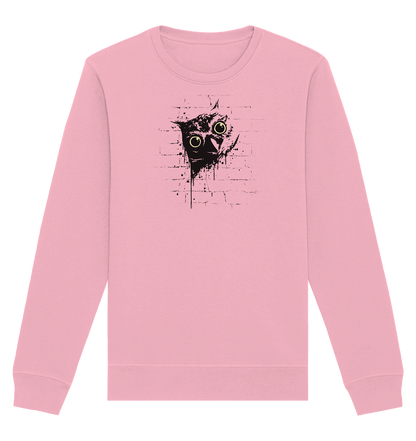 Lässige Street Art Eule - Organic Basic Unisex Sweatshirt