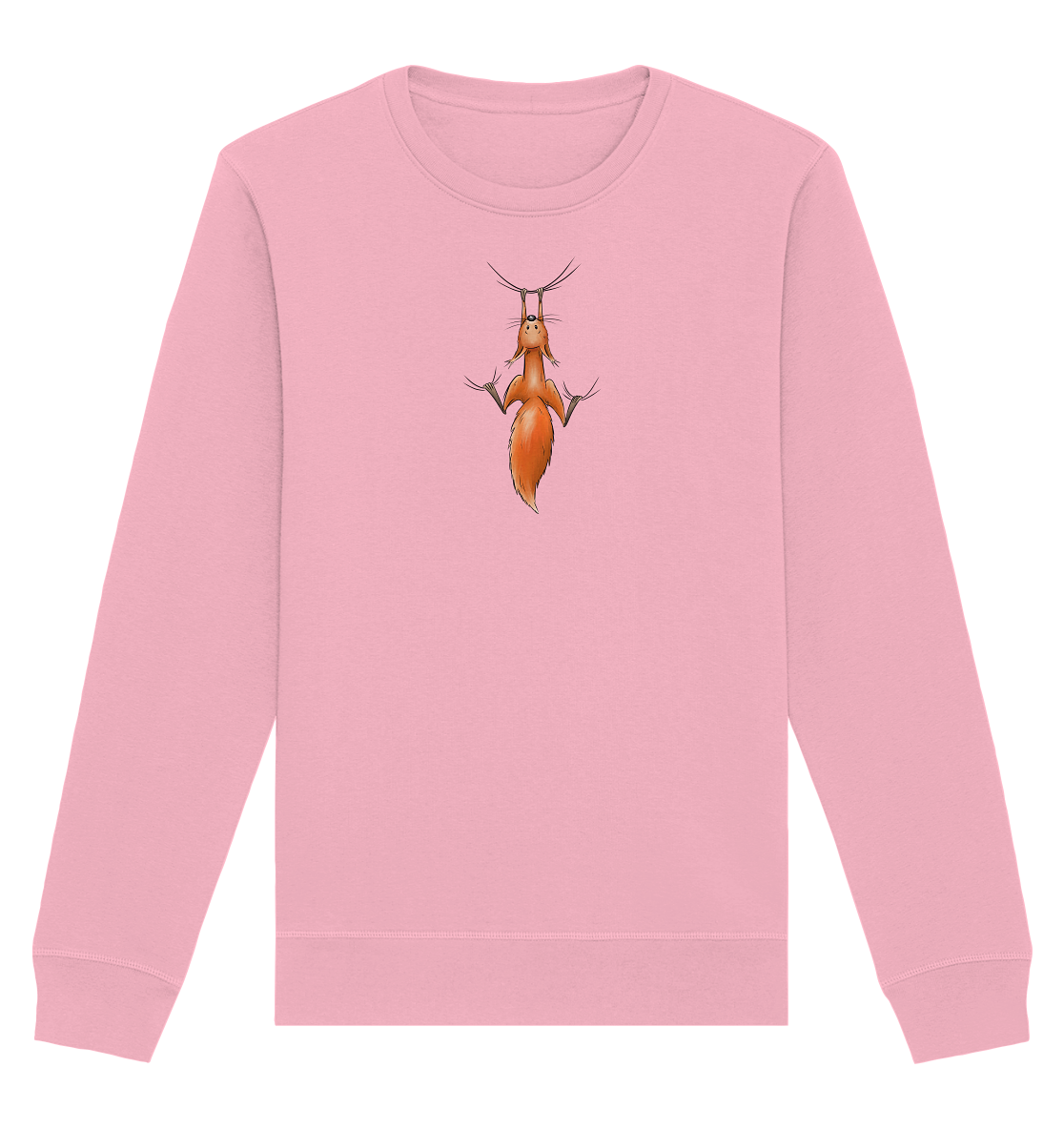 Rotes Eichhörnchen hängt ab - Organic Basic Unisex Sweatshirt