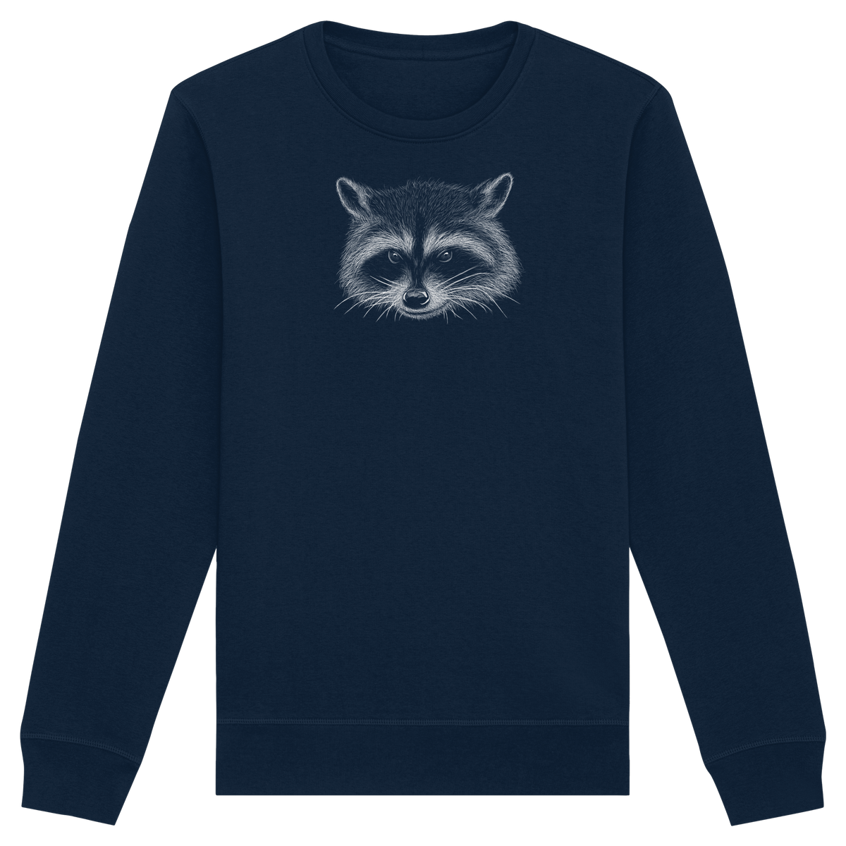 Waschbär Illustration Kritzelkunst - Organic Basic Unisex Sweatshirt