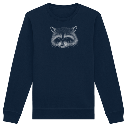 Waschbär Illustration Kritzelkunst - Organic Basic Unisex Sweatshirt