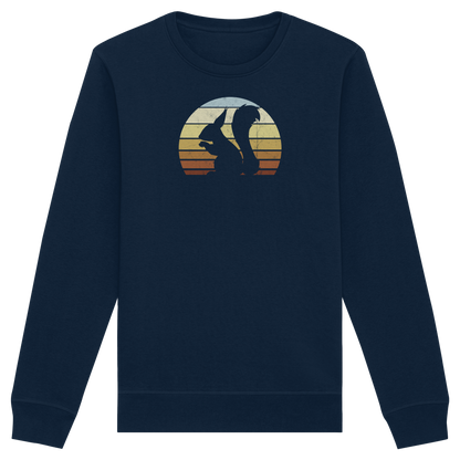 Retro Eichhörnchen Silhouette - Organic Basic Unisex Sweatshirt