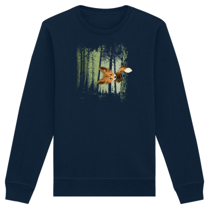 Fuchs im Zwielicht-Wald - Organic Basic Unisex Sweatshirt