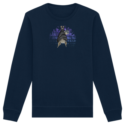 Fledermaus in blauer Nacht - Organic Basic Unisex Sweatshirt