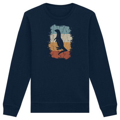 Retro Otter Fischotter Silhouette - Organic Basic Unisex Sweatshirt
