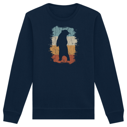 Retro Bären-Silhouette - Organic Basic Unisex Sweatshirt