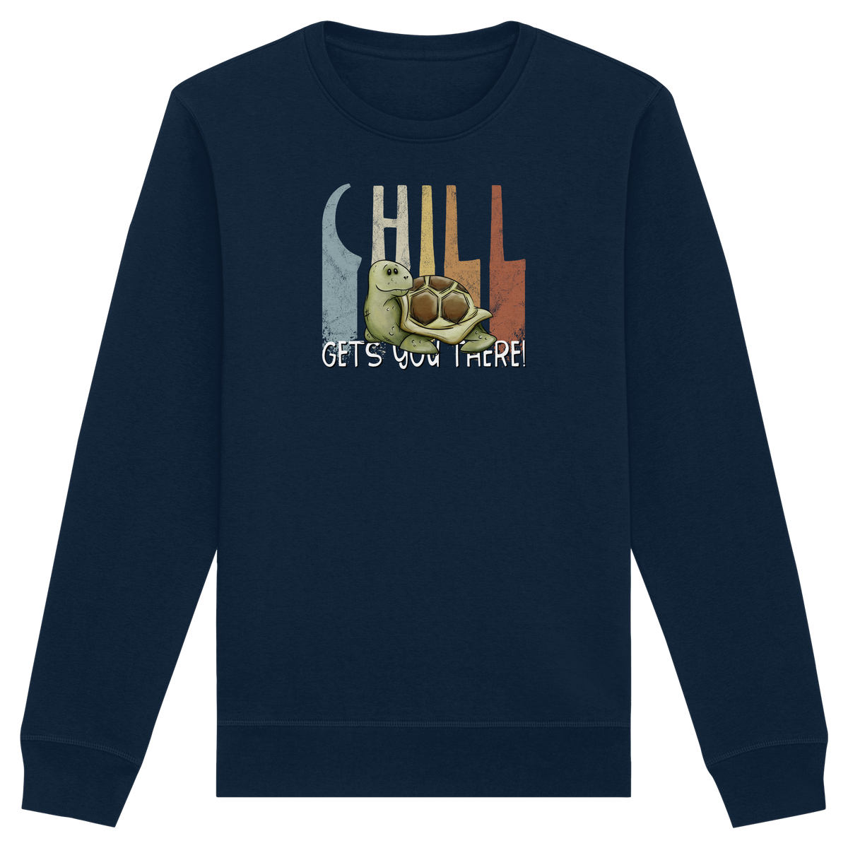 Gechillt gemütliche Schildkröte - Organic Basic Unisex Sweatshirt
