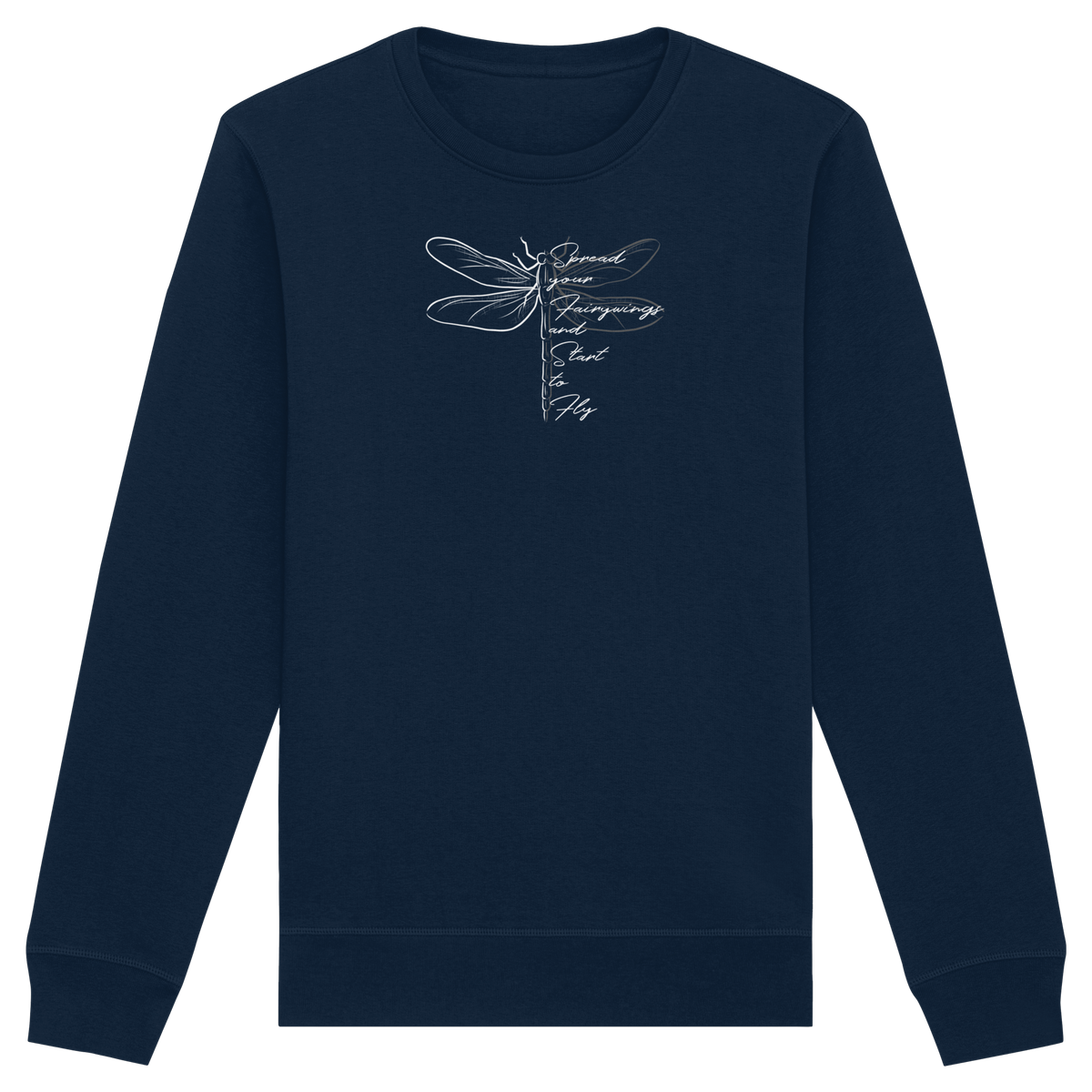 Breite die Flügel aus und flieg los | Libelle - Organic Basic Unisex Sweatshirt