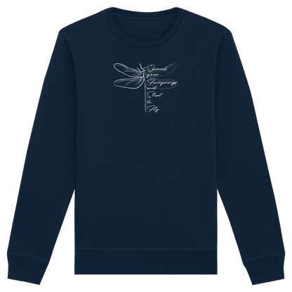 Breite die Flügel aus und flieg los | Libelle - Organic Basic Unisex Sweatshirt