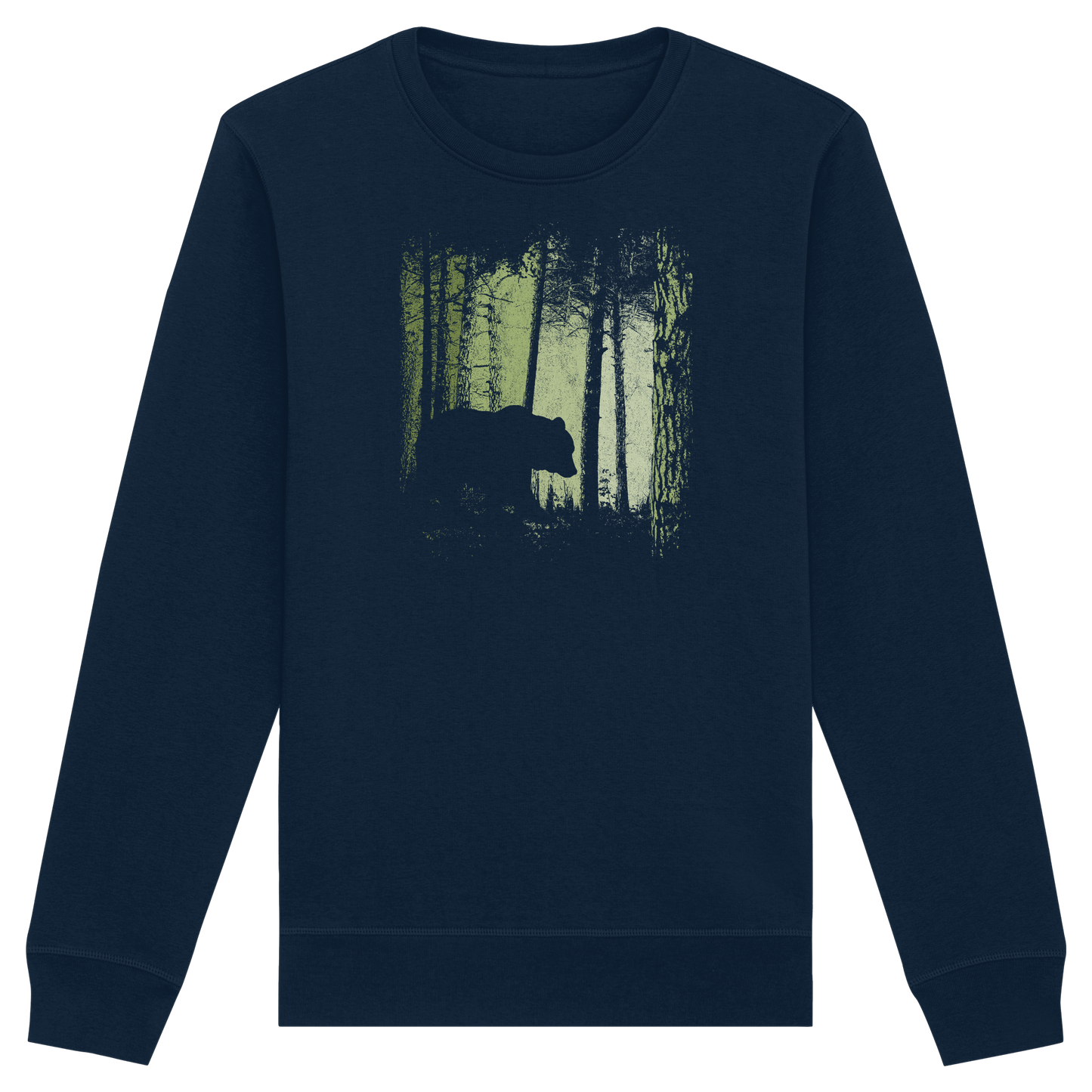 Braunbär im Zwielicht Wald - Organic Basic Unisex Sweatshirt