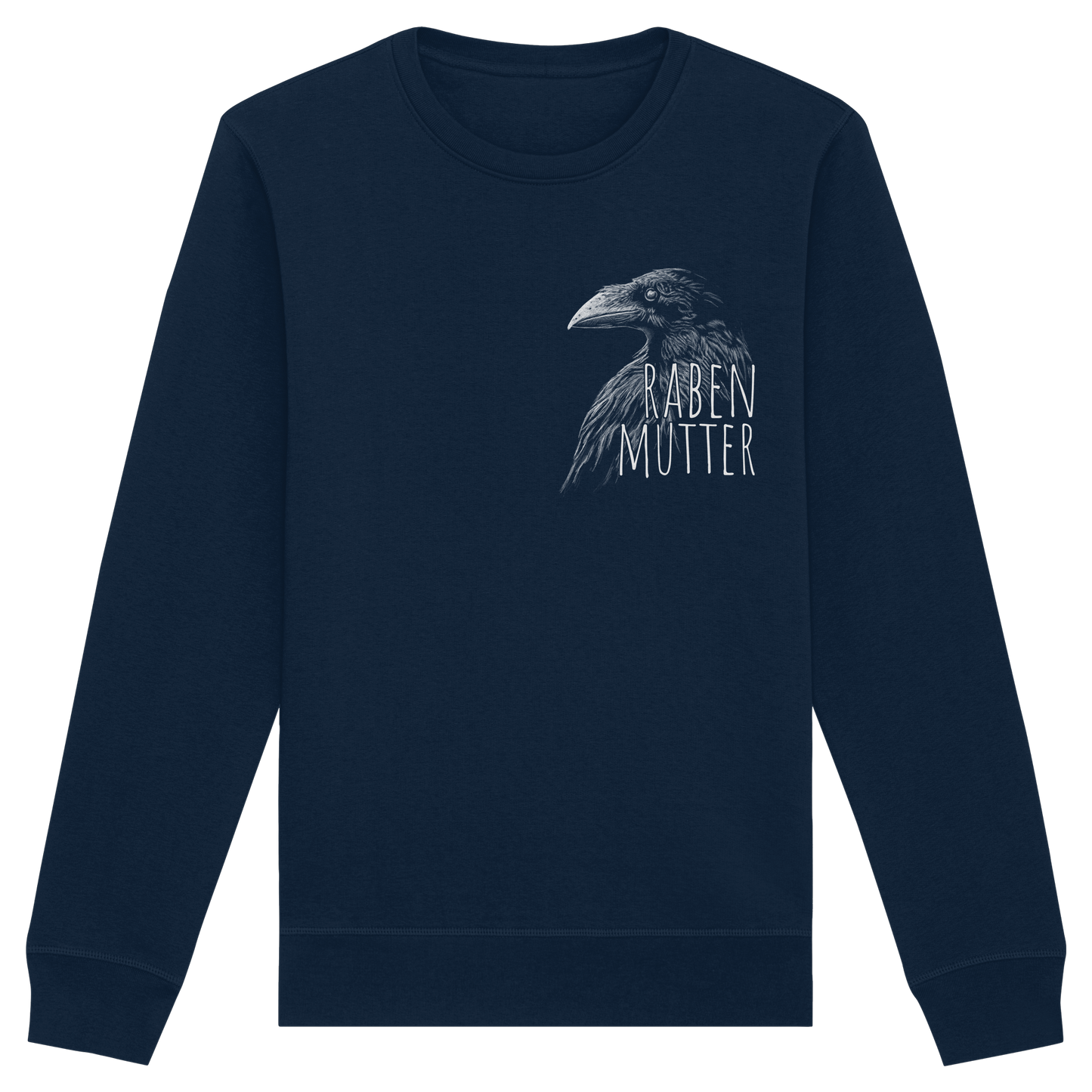 Rabenmutter schwarze Krähe Rabe - Organic Basic Unisex Sweatshirt