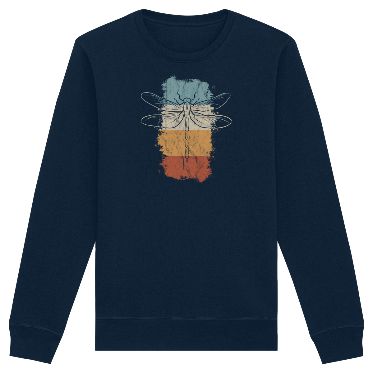 Retro Kunst Libelle | Vintage Dragonfly - Organic Basic Unisex Sweatshirt