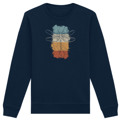 Retro Kunst Libelle | Vintage Dragonfly - Organic Basic Unisex Sweatshirt