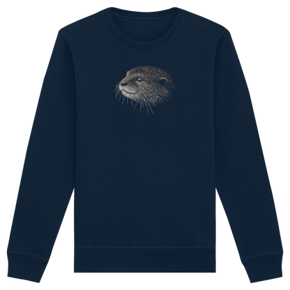 Otter Bleistift Zeichnung KritzelKunst - Organic Basic Unisex Sweatshirt