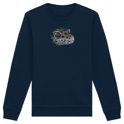 Leopard Gecko Skizze Kritzelkunst - Organic Basic Unisex Sweatshirt