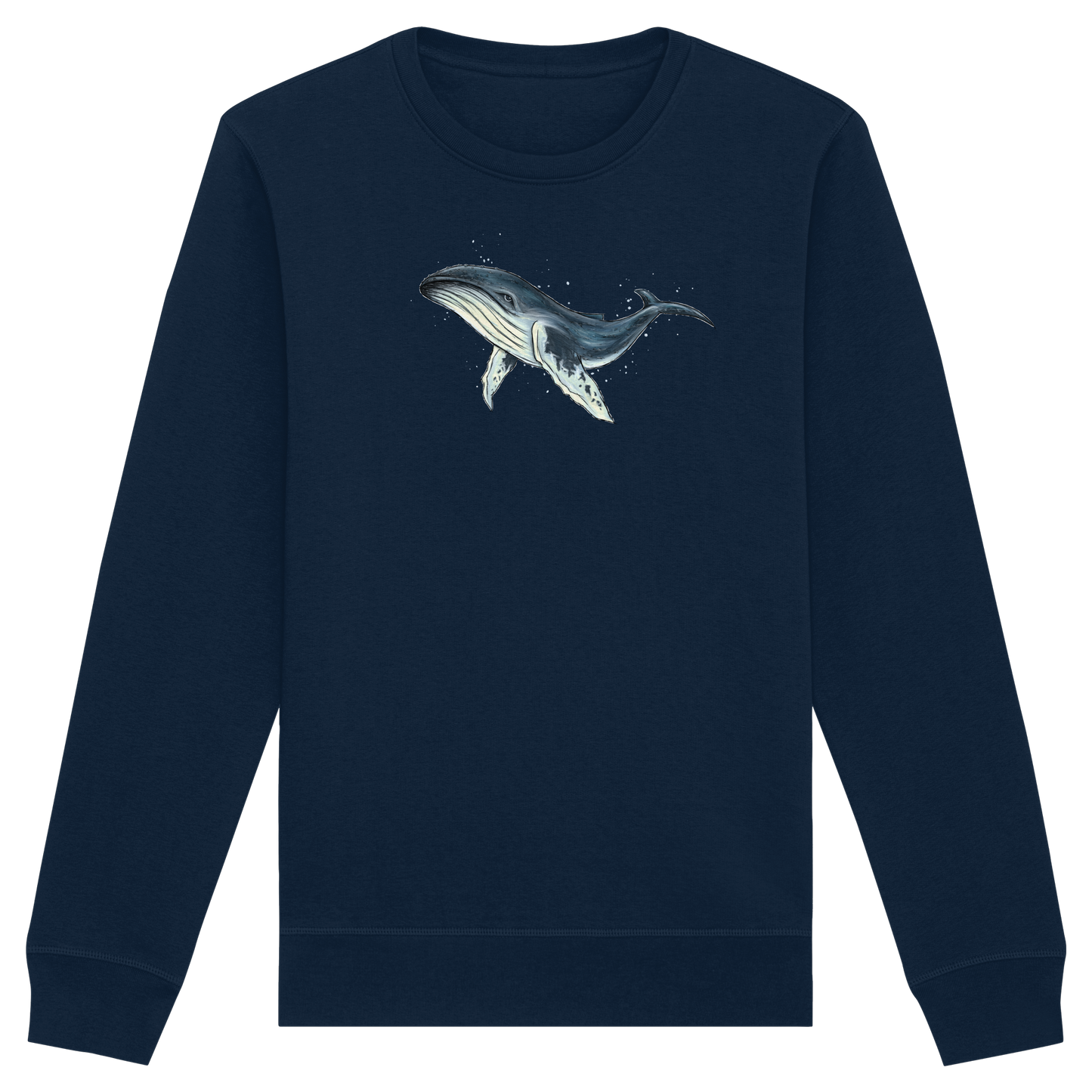 Tiefsee Ozean-Riese Buckelwal - Organic Basic Unisex Sweatshirt