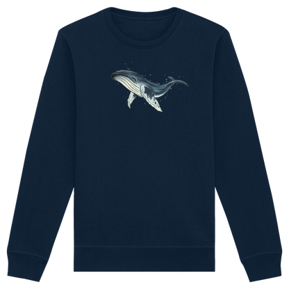 Tiefsee Ozean-Riese Buckelwal - Organic Basic Unisex Sweatshirt
