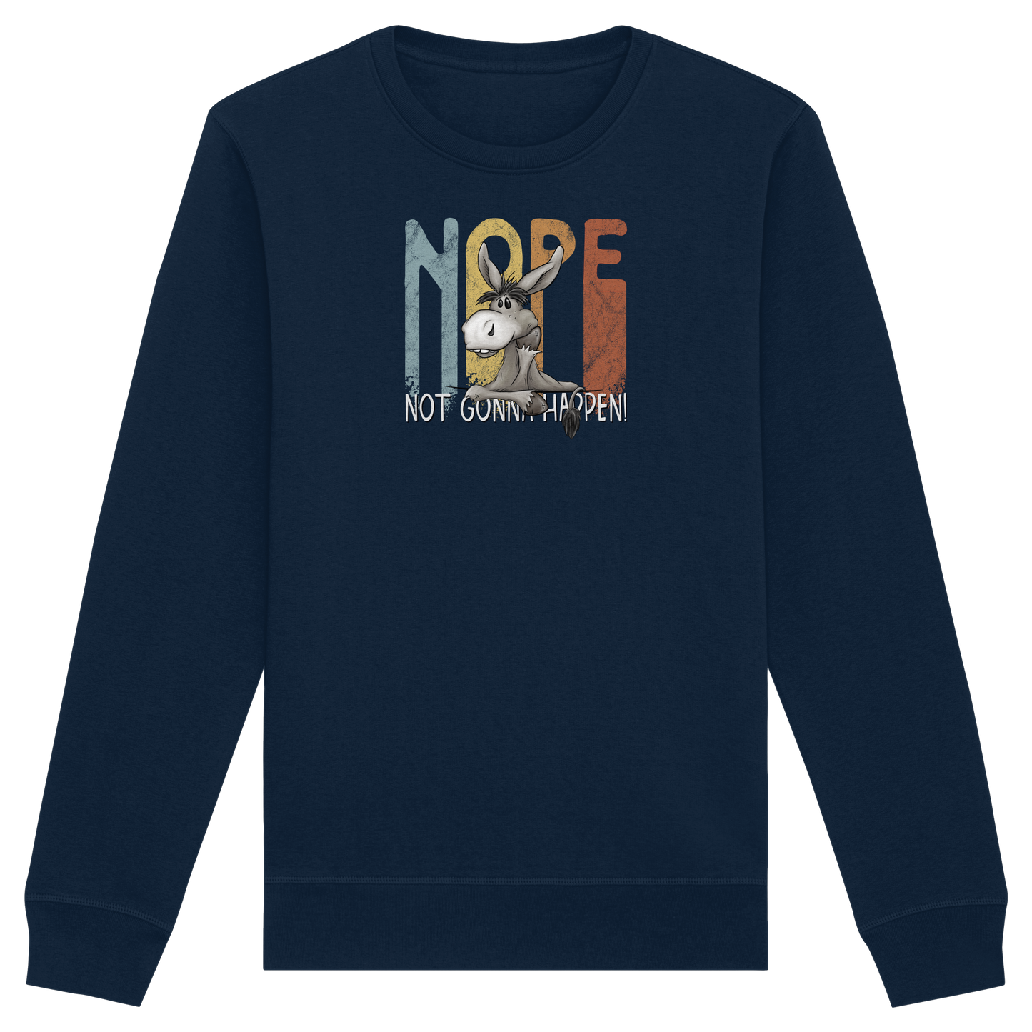 Nope | bockiger Esel - Organic Basic Unisex Sweatshirt