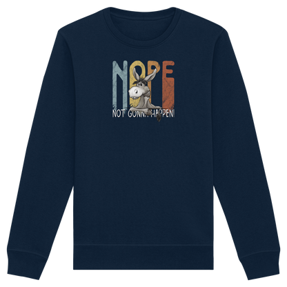 Nope | bockiger Esel - Organic Basic Unisex Sweatshirt