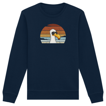 Cool lässige Retro Möwe - Organic Basic Unisex Sweatshirt
