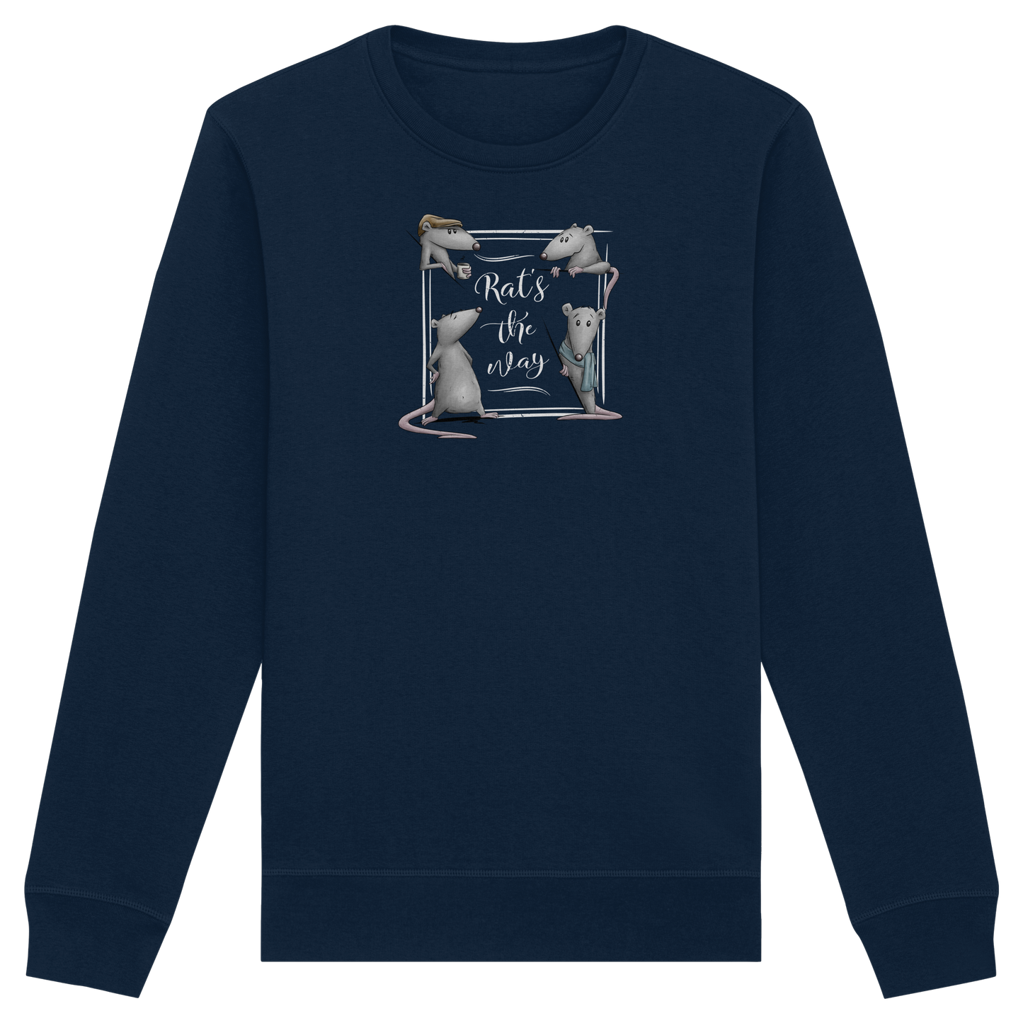 Rat’s The Way Kaffeehaus Ratten - Organic Basic Unisex Sweatshirt