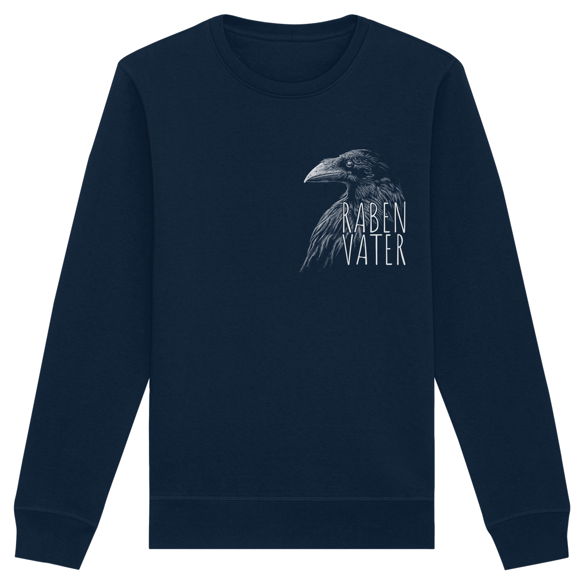 Rabenvater schwarzer Rabe Krähe - Organic Basic Unisex Sweatshirt